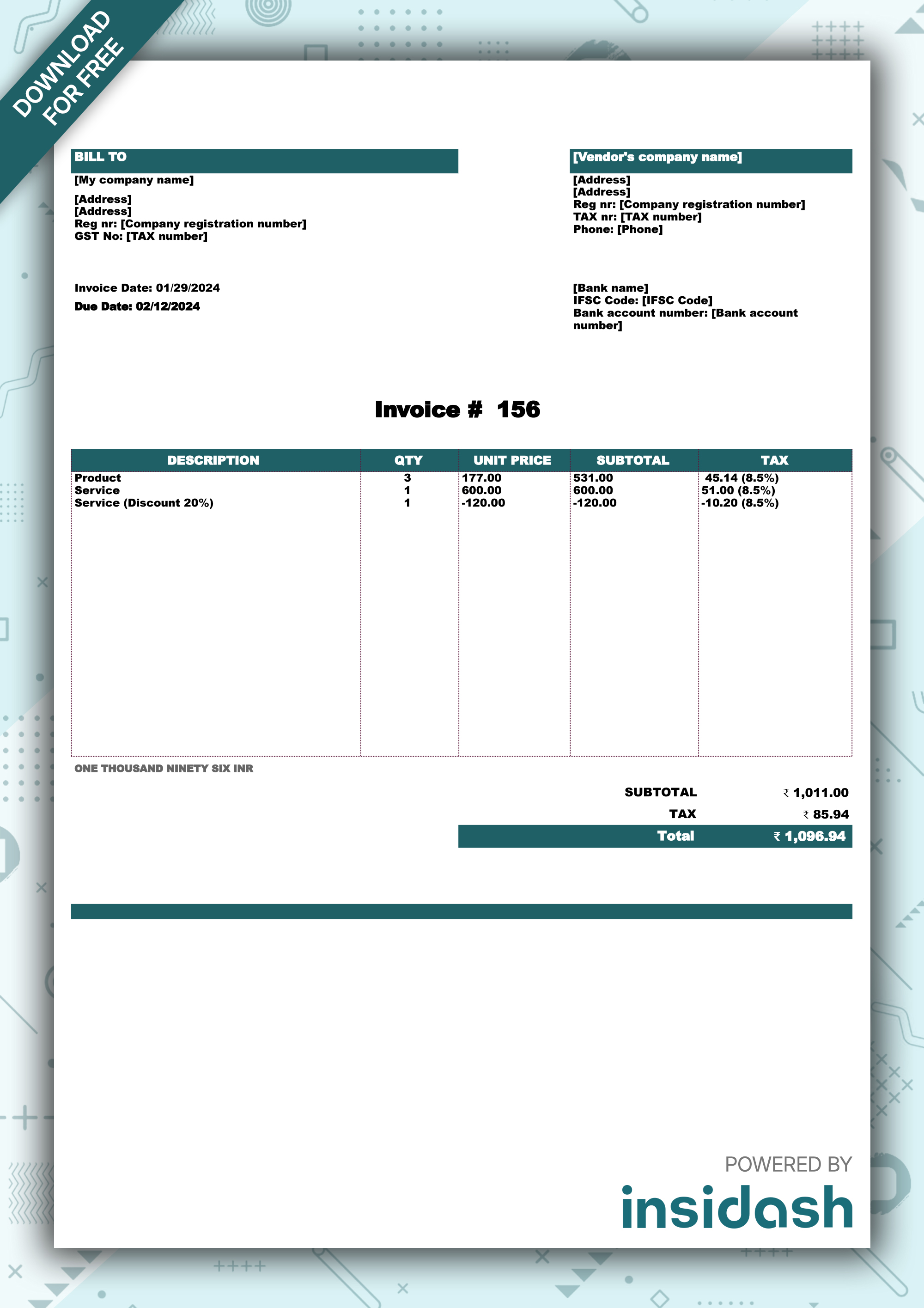 Purchase Invoice | insidash