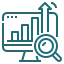 Business growth icon